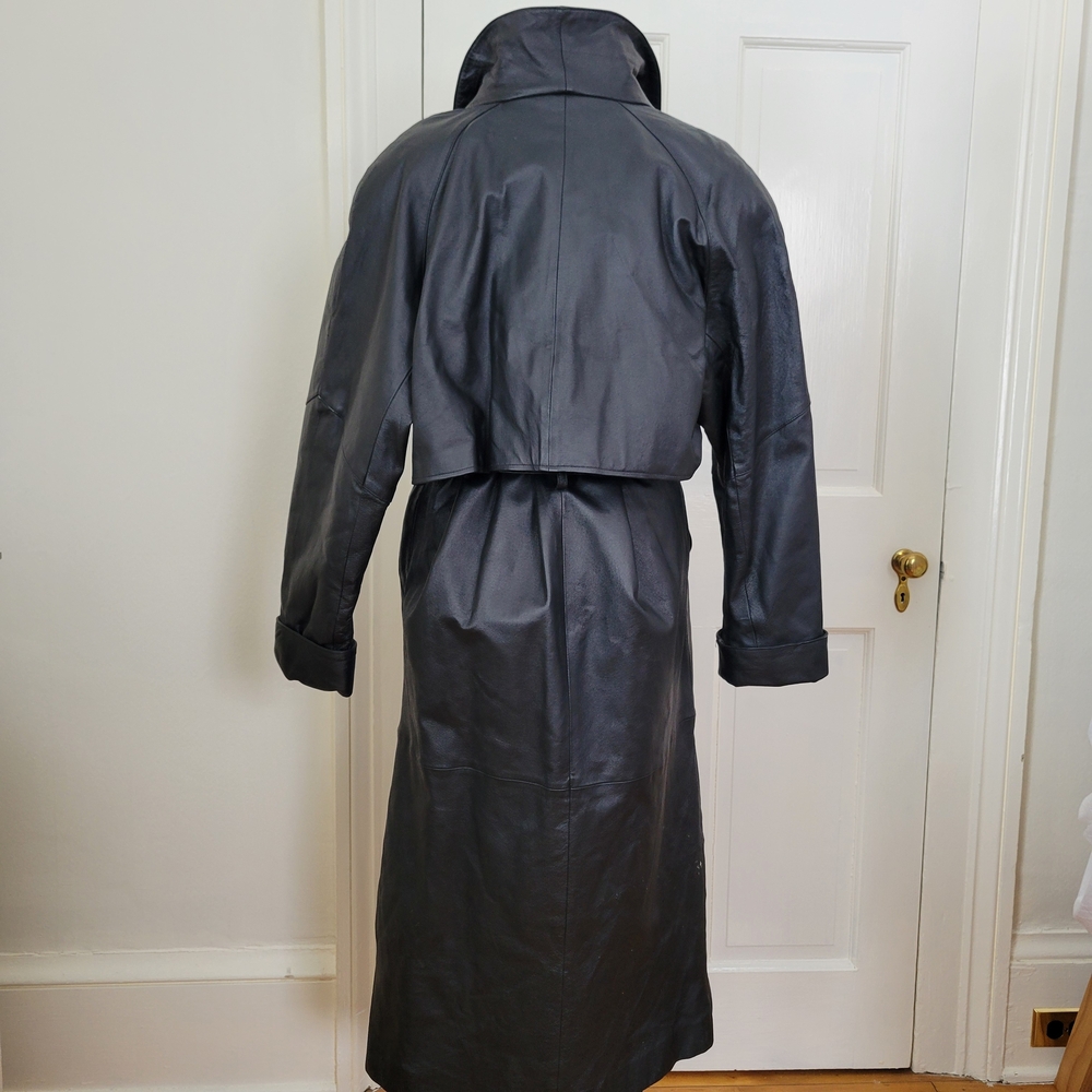 Liz Baker Leather Trench Coat - Picture 4 of 13